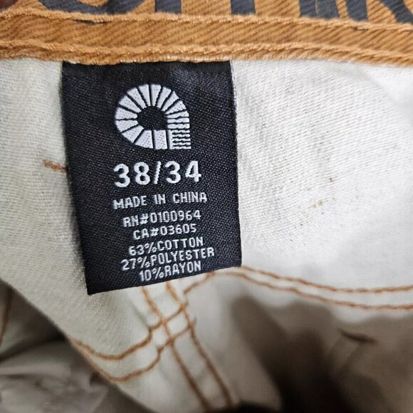 AKADEMIKS 38/34 Mens Copper Vintage Hip Hop 90s Y2K Streetwear Pants - Picture 4 of 7